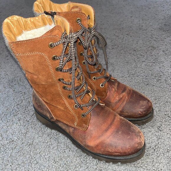 BOS. & CO. Boots GENUS  Style Lace Up Boots Made in Portugal Women's 39 = US 8.5 - Picture 3 of 10